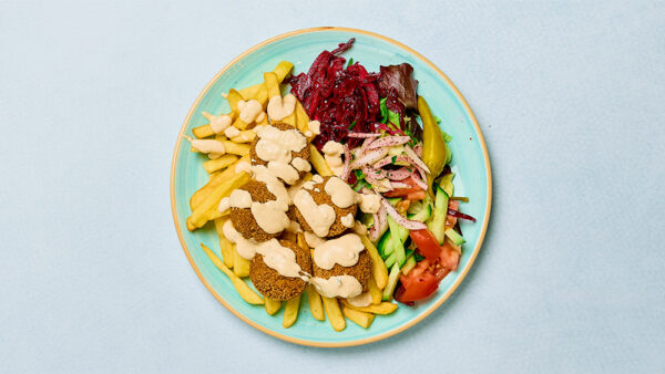 Falafel, tallrik