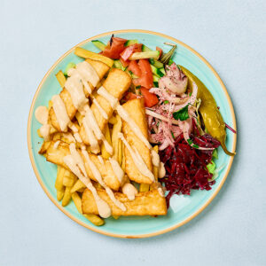 Halloumi, tallrik