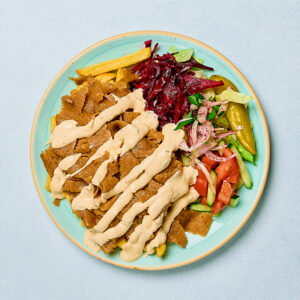 Kebab, tallrik