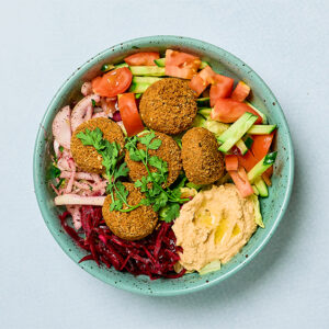 Falafel, sallad