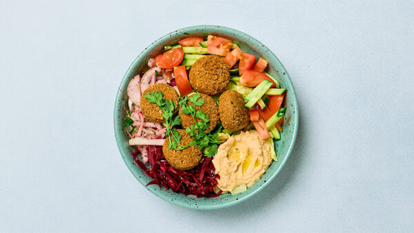 Falafel, sallad